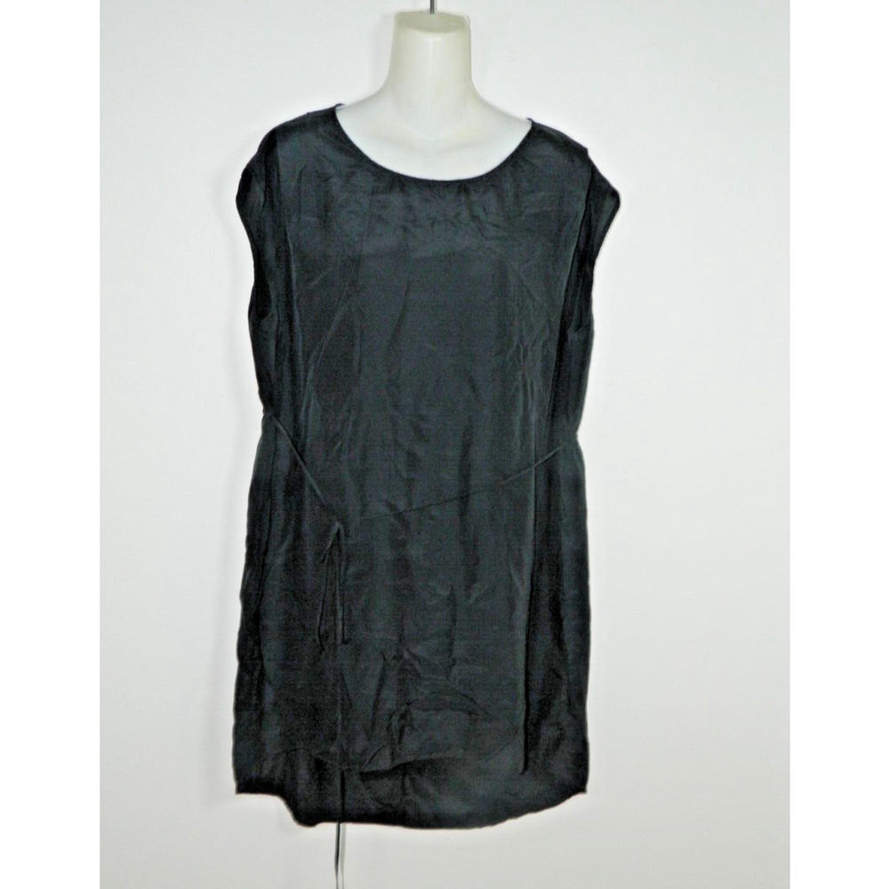 Brochu Walker Dress Size Small Black Silk String Belt Mini